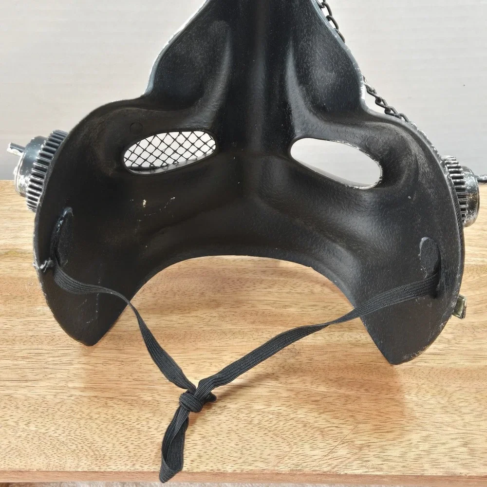 Steampunk Plague Doctor Mask‎ Silver Industrial Gothic Cosplay Long Beak 11